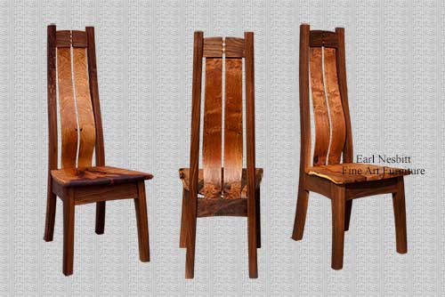 Custom Made Live Edge Chair - Earl Nesbitt